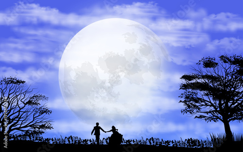 Couple Holding Hands Vector Image  
