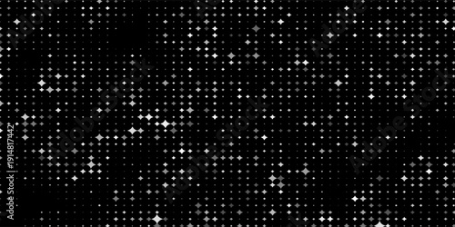 Simple background of starry dark sky scattered white dots vector 10