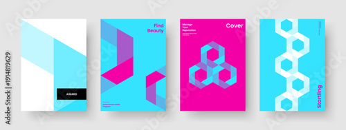 Modern Book Cover Template. Isolated Background Layout. Geometric Brochure Design. Report. Poster. Business Presentation. Banner. Flyer. Handbill. Pamphlet. Journal. Advertising. Notebook