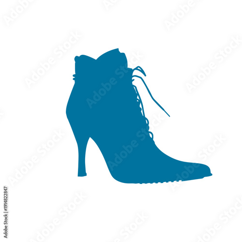 Ladies Laced High Heel Boot