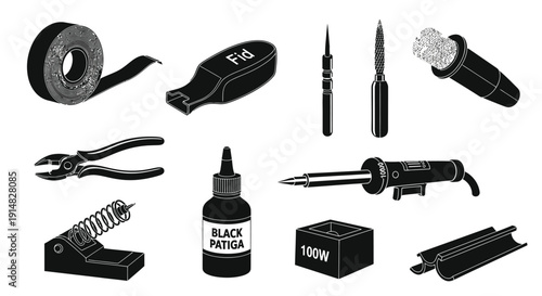 Electrical Repair and Soldering Tools Icons