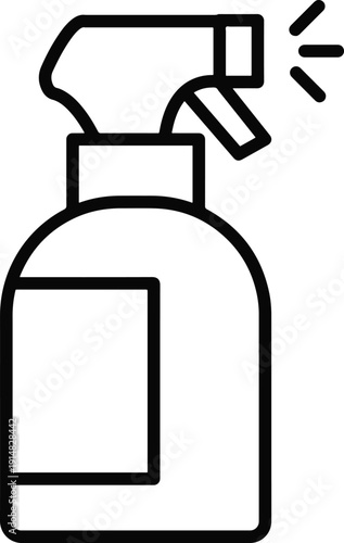 Trigger Sprayer Bottle Cleaner Disinfect Hygiene Plastic Liquid Nozzle Container Icon