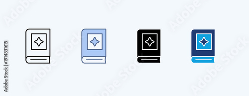 Book Multiple Icon Illustration Vector