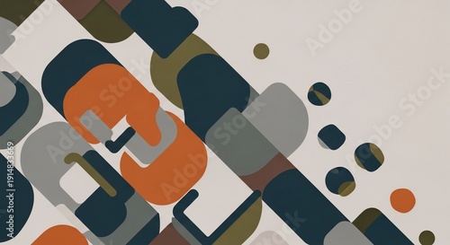 Abstract geometric shapes pattern on background