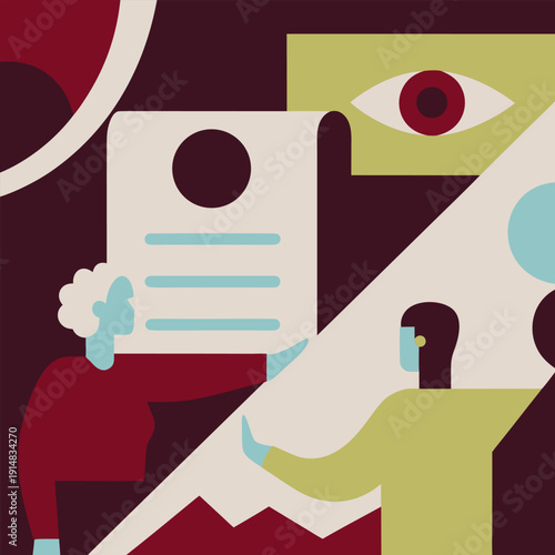 Cybersecurity and Data Privacy Concept Illustrations