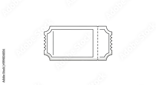 A single ticket stub outline.