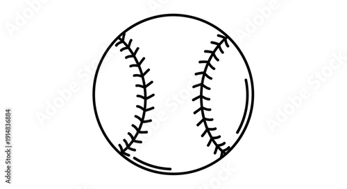 Baseball Sports Equipment Closeup View.