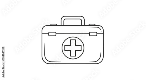 First aid kit box medical.