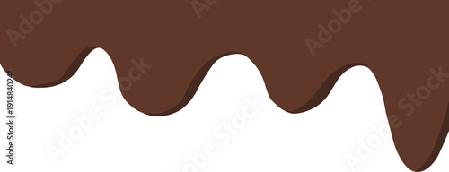 발렌타인데이를 위한 흘러내리는 초콜렛 일러스트