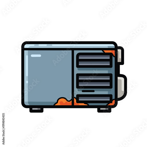 Illustration of a Server Computer System.