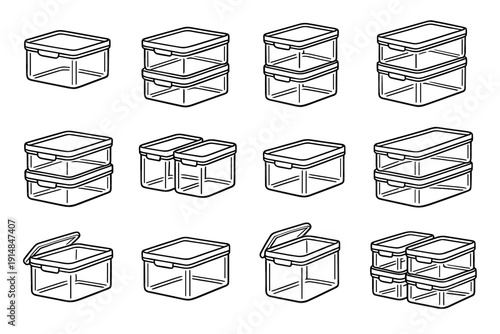 Stacking lid refrigerator icon vector clean stackable icons smooth solution lightweight fridge