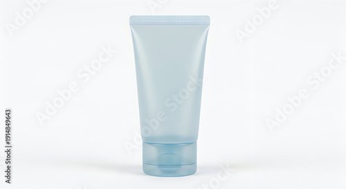 Wallpaper Mural Translucent light blue squeeze tube with flip-top cap for cosmetics or toiletries Torontodigital.ca