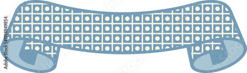 Ribbon Frame -4- Kanoko - blue