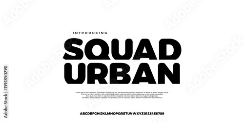 Bold urban display font with modern fashion attitude, perfect for streetwear branding and posters.vector design