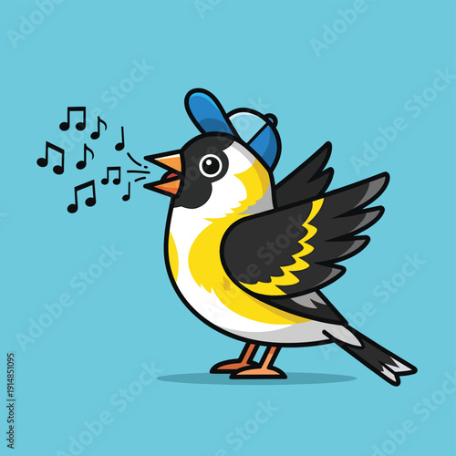 Singing Bird with Hat