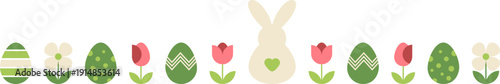 Easter Border Bunny Green