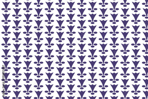 Purple colored ceramic and textile pattern.