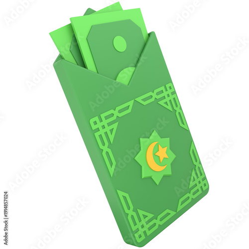 Eid Envelope 3D Illustration