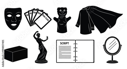 Theater Drama and Performance Arts Icons