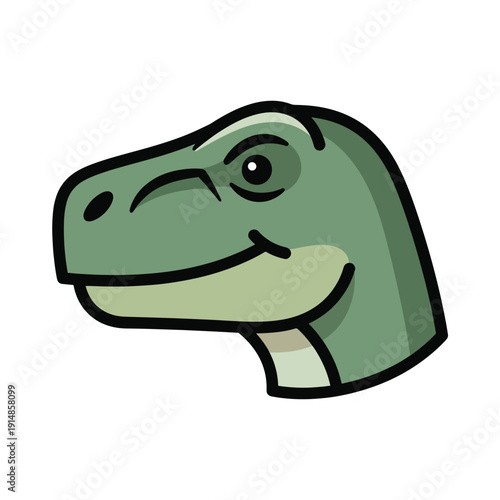 Cartoon Crocodile Head