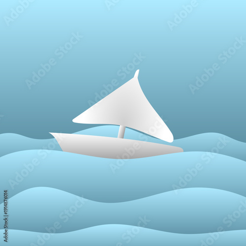 Ein Schiff auf dem Wasser