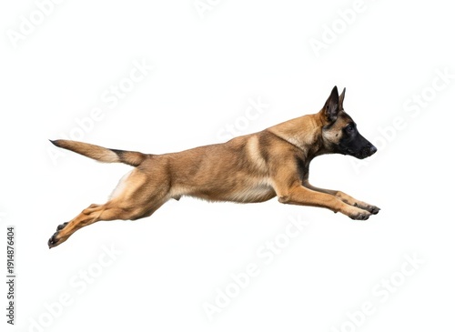 Wallpaper Mural A dog in full sprint, showcasing its agility and speed, captured in a dynamic action shot from a side viewpoint. Torontodigital.ca