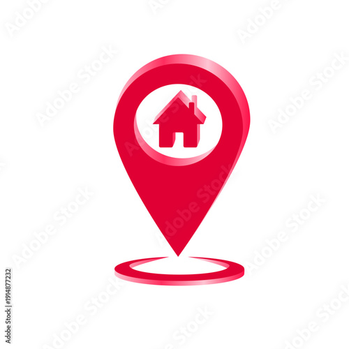 map pointer with red pin