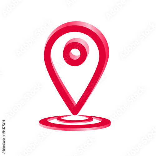 map pointer with red pin