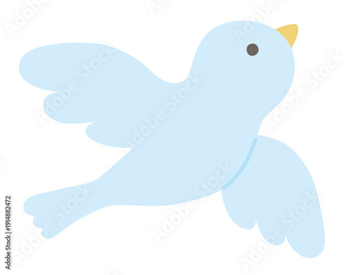 かわいい小鳥のベクターイラスト