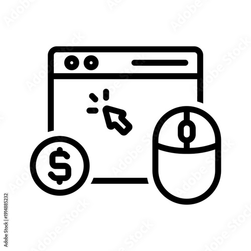 Vector multi color icon for Ppc