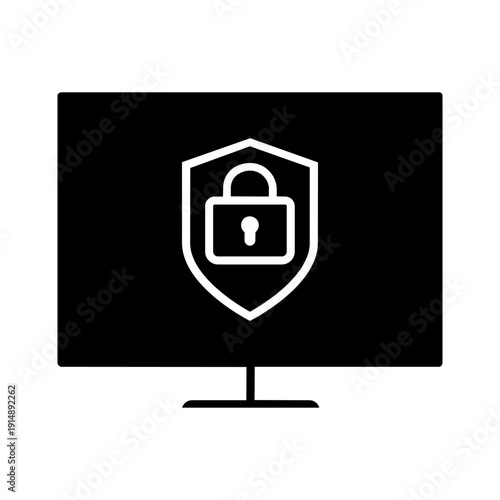 Firewall vector icon. Cybersecurity Illustration sign. Computer antivirus symbol. Data protection logo.