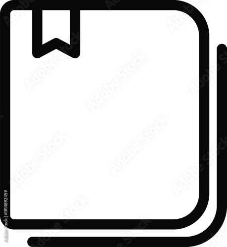 Book with bookmark for reading