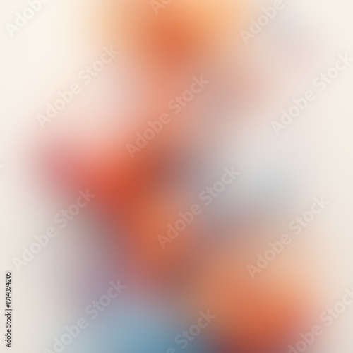 Abstract White and Orange Gradient Background with Soft Blurred Texture