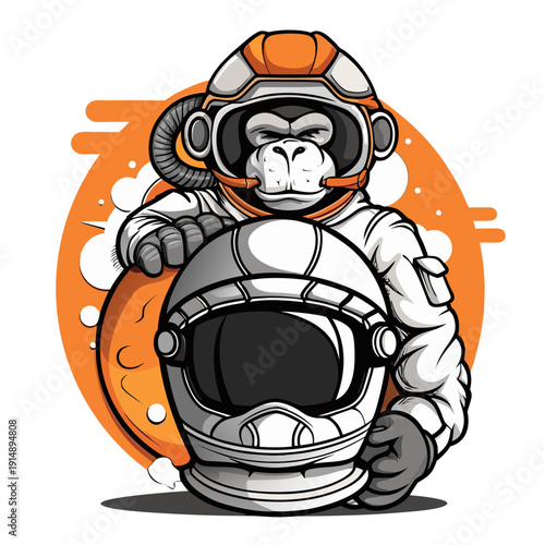 una scimmia astronauta 02