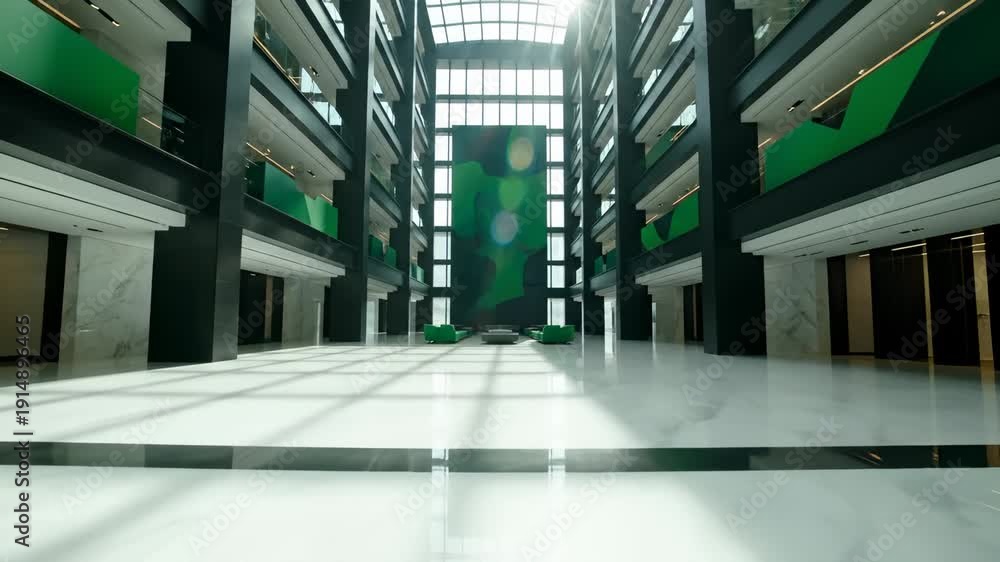 custom made wallpaper toronto digitalModern Office Building Interior With Natural Light and Open Space