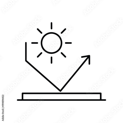 Uv Protection Icon Vector Symbol Design Illustration