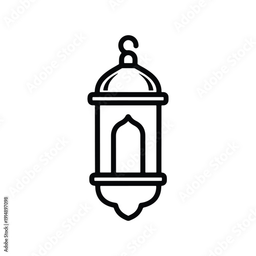 Lantern Icon Vector Symbol Design Illustration