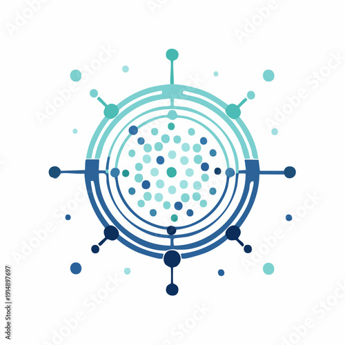 Abstract digital network structure illustrating global connections and data flow, a modern technological concept
