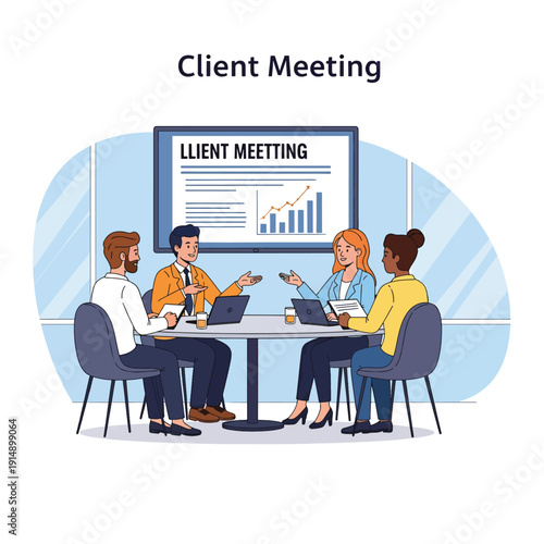 Business Team in Client Meeting