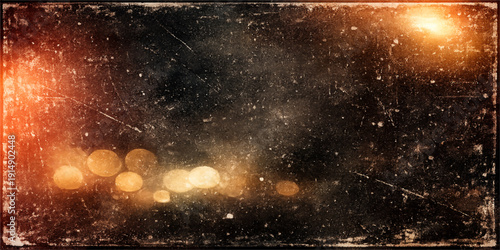 Glistening raindrops on the window capture an abstract reflection of a deep blue nebula and bright constellations within the dark cosmic starfield of a distant fantasy universe