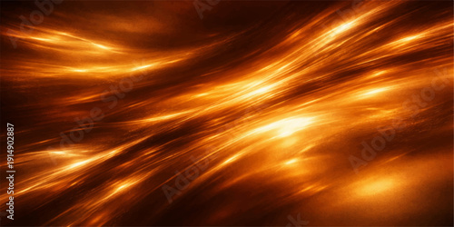 Abstract space background featuring a colorful explosion of fire and stars with a glowing orange wave pattern and bright energy motion texture