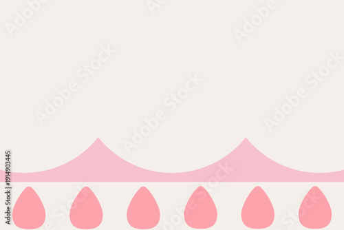 ショートケーキモチーフの背景素材