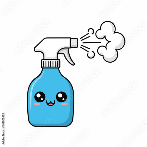 Smiling Cleaning Spray Bottle