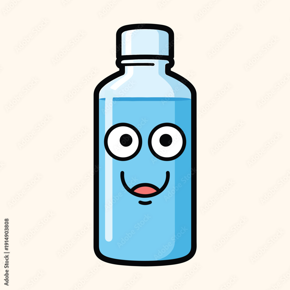 Fototapeta premium Smiling Medicine Bottle