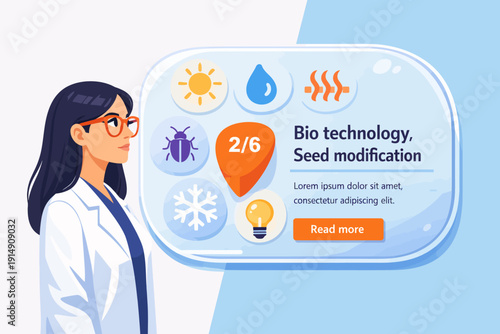 Agricultural Biotechnology Research: Scientist Studying Seed Modification for Climate Resilience and Pest Resistance