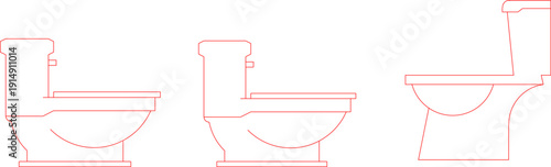 sketch illustration silhouette vector image icon logo symbol toilet Sanitary ware set monoblok bathroom