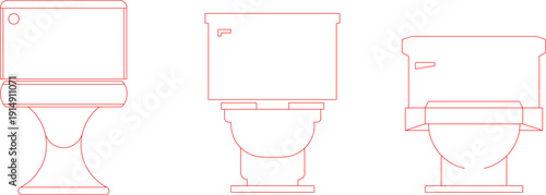 sketch illustration silhouette vector image icon logo symbol toilet Sanitary ware set monoblok bathroom 