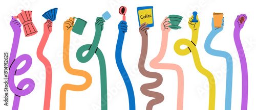 Perfect for café branding, coffee culture campaigns, posters, packaging, and social media design.