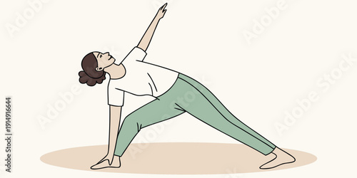 Person performing a yoga pose with extended arms and bent knees on a mat.