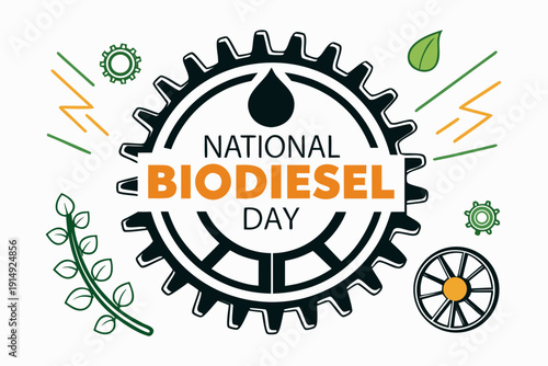 Biodiesel Renewable Energy Concept Vector for National Biodiesel Day